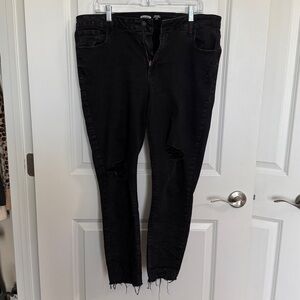 Old Navy Black Rockstar Super Skinny Jeans